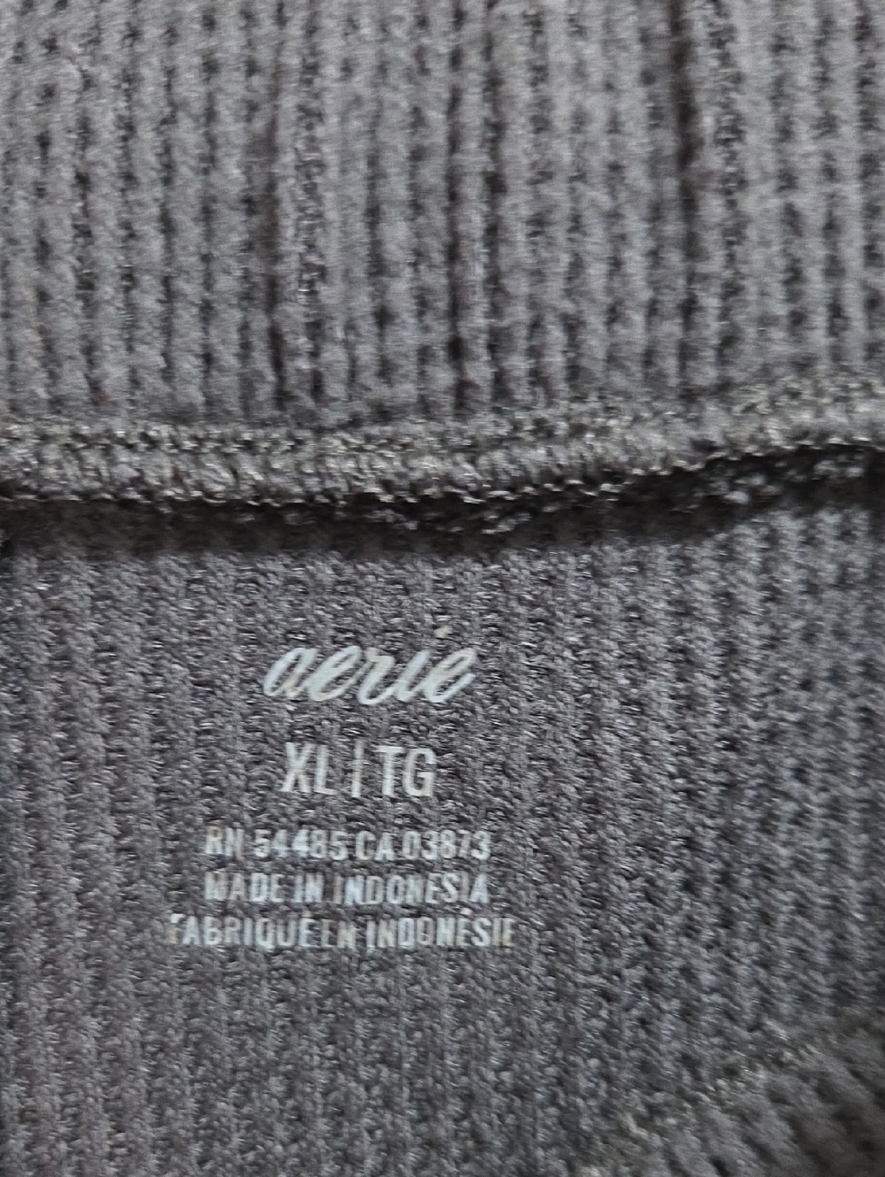 aerie Dark Green Waffle Knit Cargo Joggers - Picture 5 of 7